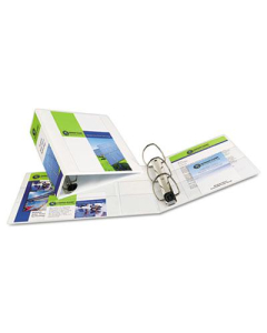 Avery 4" Capacity 8-1/2" x 11" EZD Ring One Touch View Binder, White