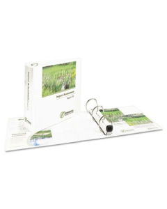 Avery 3" Capacity 8-1/2" x 11" EZD Ring One Touch View Binder, White