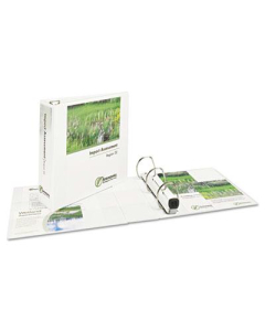 Avery 1-1/2" Capacity 8-1/2" x 11" EZD Ring One Touch View Binder, White