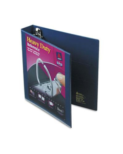 Avery 1-1/2" Capacity 8-1/2" x 11" EZD Ring One Touch View Binder, Navy Blue