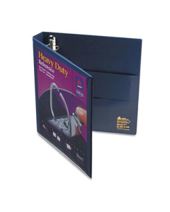 Avery 1" Capacity 8-1/2" x 11" EZD Ring One Touch View Binder, Navy Blue