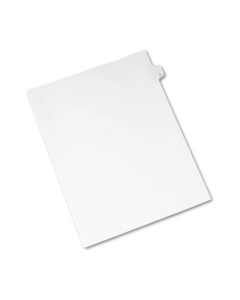 Avery Allstate Preprinted "D" Tab Letter Dividers, White, 25/Pack