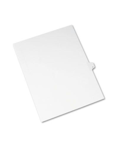Avery Allstate Preprinted "P" Tab Letter Dividers, White, 25/Pack