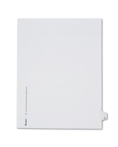 Avery Allstate Preprinted "3" Tab Letter Dividers, White, 25/Pack