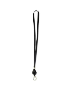 Advantus 36" Ring Lanyards with Retractable ID Reels, Black,121/Pack