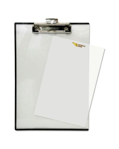 Baumgartens 1/2" Capacity 8-1/2" x 11" Quick Reference Clipboard, Clear