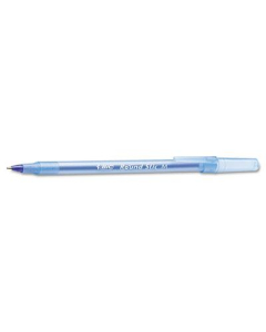 BIC Round Stic 1 mm Medium Stick Ballpoint Pens, Blue, 60-Pack