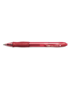 BIC Velocity 0.7 mm Medium Retractable Gel Roller Ball Pens, Red, 12-Pack