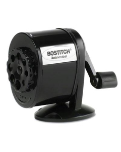 Stanley Bostitch Antimicrobial Mountable Manual Pencil Sharpener, Black