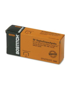 Stanley Bostitch 30-Sheet Capacity B8 Powercrown Staples, 1/4" Leg, 5000/Box