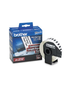 Brother DK2210 Continuous Paper 1.1" x 100 ft. Label Tape Roll, White