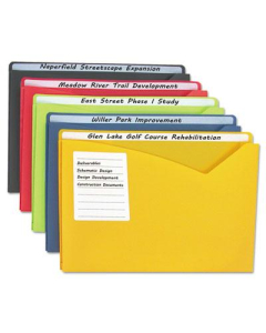 C-Line Write-On 1" Expansion Letter Poly File Jackets, 25/Box