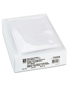 C-Line 5" x 8" Self-Adhesive Poly Shop Ticket Holder, 50/Box