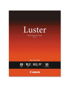 Canon Pro 8-1/2" X 11", 10.2 mil, 50-Sheets, Luster Photo Paper