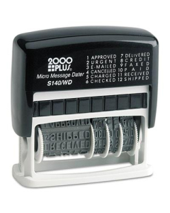 2000 Plus Self-Inking Micro Message Dater, Black Ink