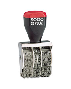2000 Plus 6-Year Traditional Date Stamp, 1-3/8" x 3/16"