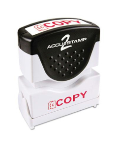 Accustamp2 "Copy" Shutter Stamp with Microban, Red Ink, 1-5/8" x 1/2"
