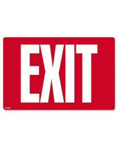 Cosco 12" W x 8" H Glow-In-The-Dark Exit Sign