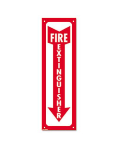 Cosco 4" W x 13" H Glow-In-The-Dark Fire Extinguisher, Sign
