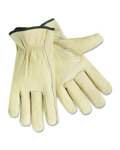 MCR Safety Memphis X-Large Full Leather Cow Grain Gloves, Beige