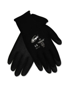 MCR Safety Memphis Ninja HPT Large PVC Coated Nylon Gloves, Black