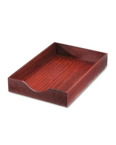 Carver 2-1/4" H Hardwood Stackable Legal Tray, Mahogany