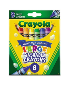 Crayola Large Washable Crayons, 8-Colors