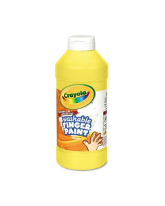 Crayola 16 oz Washable Fingerpaint Bottle, Yellow