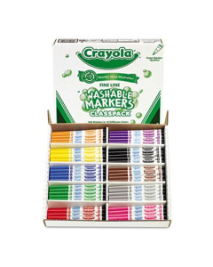 Crayola Classpack Markers, Fine Point, 8-Colors, 200-Markers