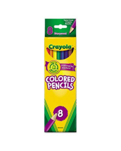 Crayola 3.3 mm Assorted Colors Woodcase Pencils, 8-Pack