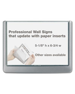 Durable 6.8" W x 5" H Click Sign Holder For Interior Walls