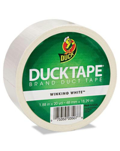 DuckTape 1.88" x 20 yds Colored Duct Tape, 3" Core, White