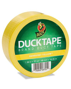 DuckTape 1.88" x 20 yds Colored Duct Tape, 3" Core, Yellow