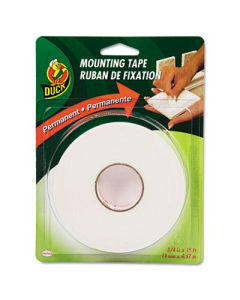 Duck 3/4" x 15 ft. Double-Stick Permanent Foam Mounting Tape, White