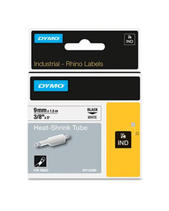 Dymo Rhino Heat Shrink Tube 3/8" x 5 ft. Industrial Label Cartridge, White