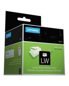 Dymo LabelWriter 1-2/5" x 3-1/2" Address Labels, White, 520/Pack