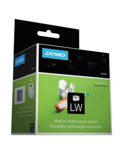 Dymo LabelWriter 1-1/4" x 2-1/4" Address Labels, White, 1000/Pack