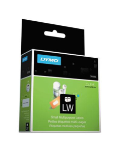 Dymo LabelWriter 30336 1" x 2-1/8" Multipurpose Labels, White, 500/Pack