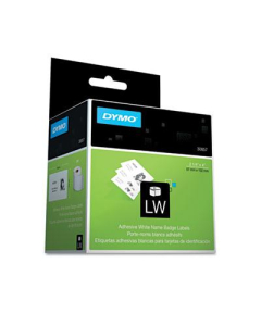 Dymo 30857 2-1/4" x 4" Name Badge Labels, White, 250/Pack
