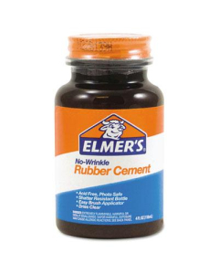 Elmer's 4 oz Repositionable Rubber Cement Bottle
