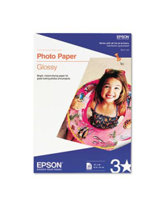 Epson 13" X 19", 60lb, 20-Sheets, Glossy Photo Paper