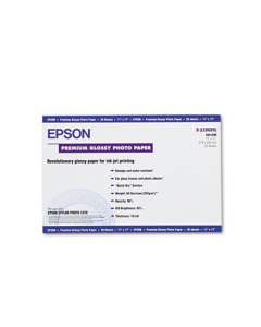 Epson 11" X 17", 68lb, 20-Sheets, High-Gloss Photo Paper