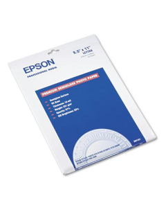 Epson 8-1/2" X 11", 68lb, 20-Sheets, Semi-Gloss Photo Paper