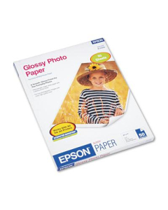 Epson 8-1/2" X 11", 52lb, 50-Sheets, Glossy Photo Paper