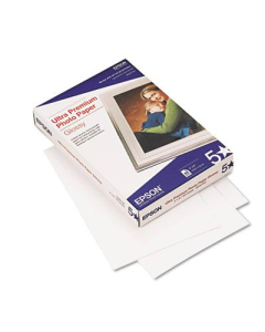 Epson Ultra Premium 4" X 6", 79lb, 60-Sheets, Glossy Photo Paper
