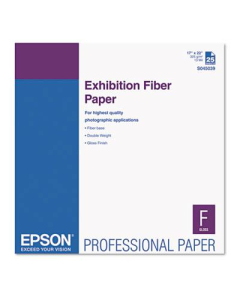 Epson 17" x 22", 33lb, 25-Sheets, Exhibition Fiber Paper