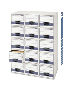 Bankers Box 12-1/2" x 23-1/4" x 10-3/8" Letter Storage Drawers, 6/Carton