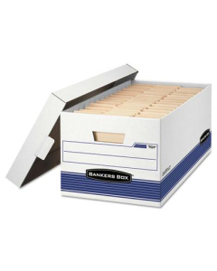 Bankers Box 15" x 24" x 10" Legal Stor/File Locking Lid Storage Boxes, 12/Carton