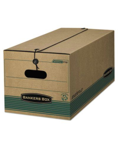 Bankers Box 15" x 24" x 10" Legal Stor/File String Button Storage Boxes, 12/Carton