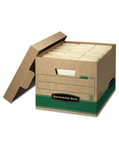 Bankers Box 12" x 15" x 10" Letter & Legal Stor/File Extra Strength Storage Boxes, 12/Carton